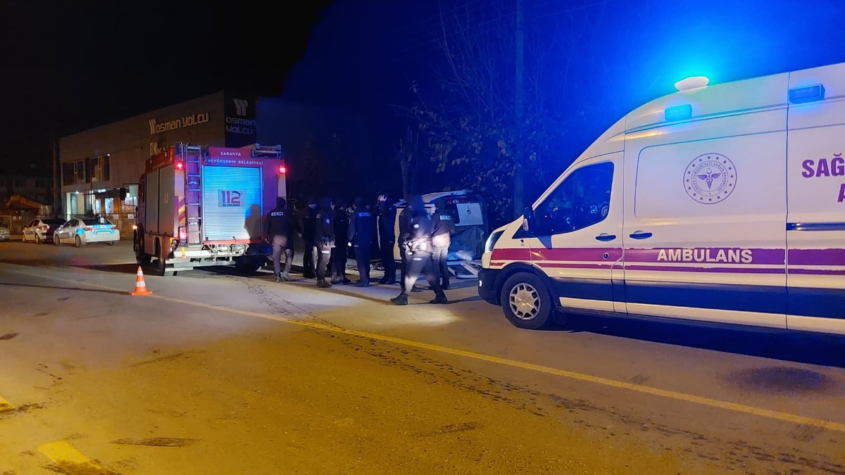 Caddede korkutan kaza