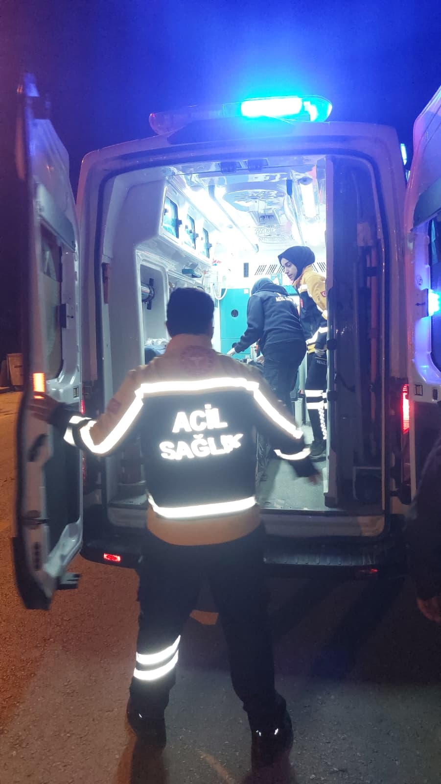 Caddede korkutan kaza