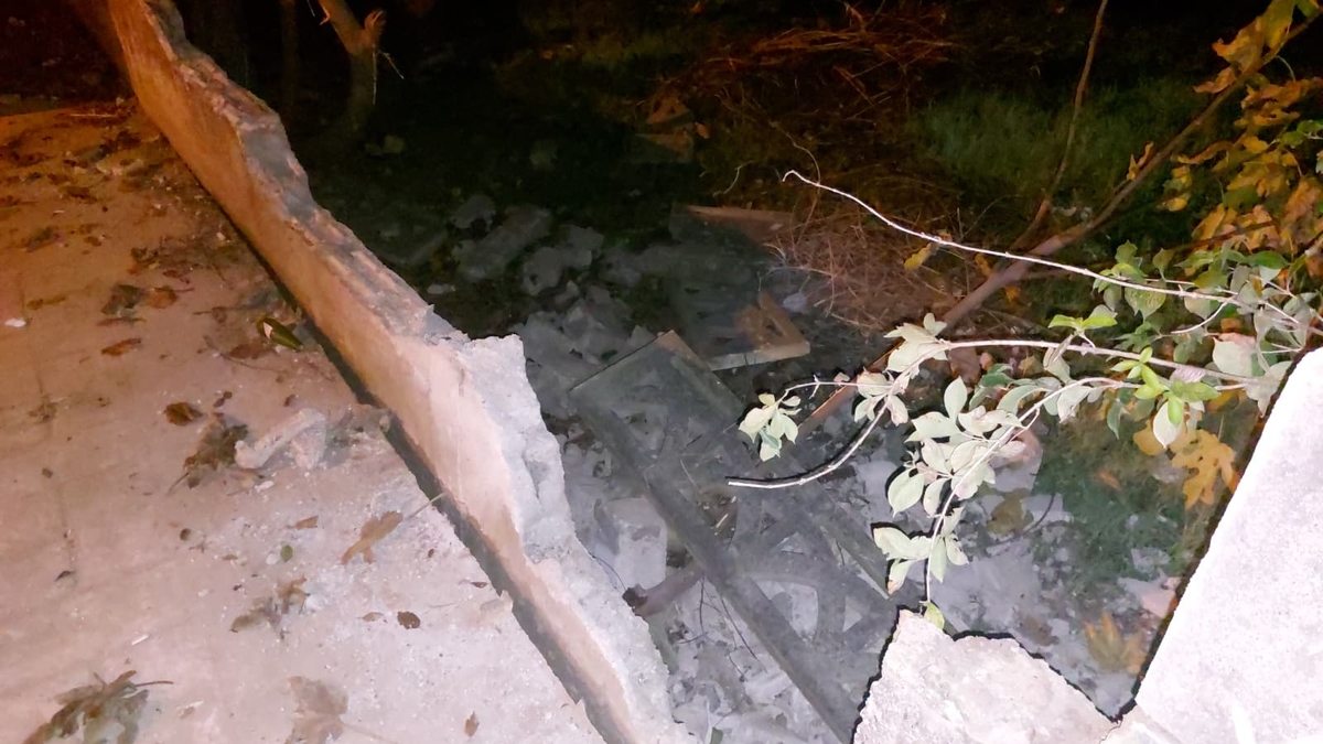 Caddede korkutan kaza