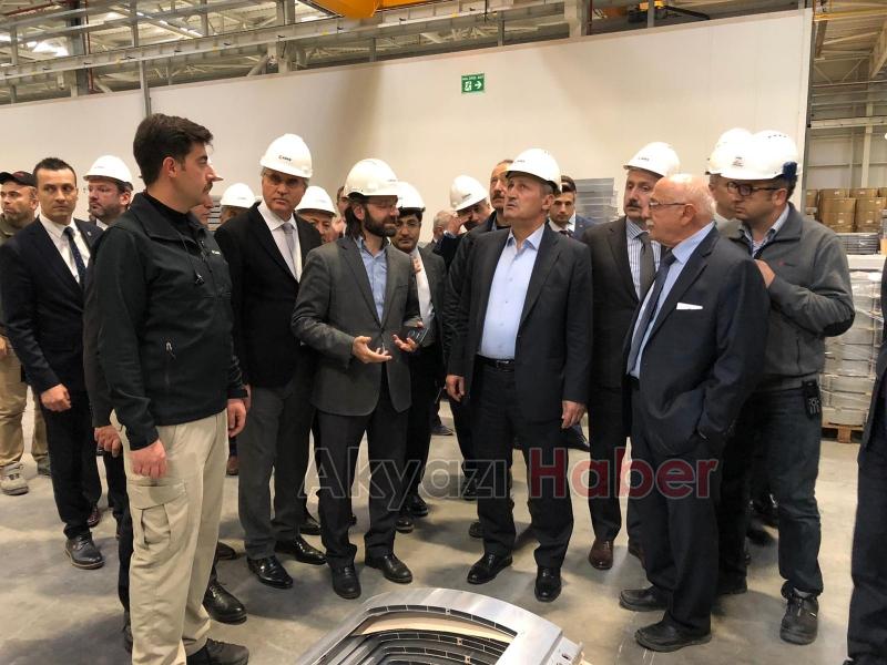 Cahit Turhan Akyazı da ki ASAŞ Fabrikasını ziyaret etti