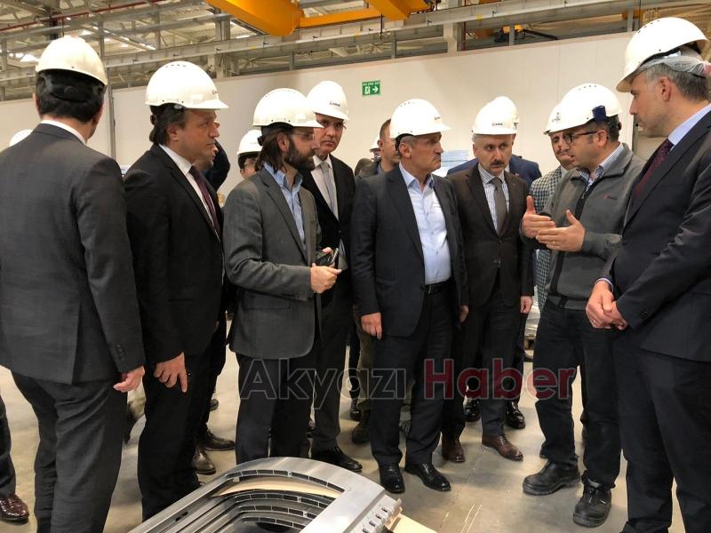 Cahit Turhan Akyazı da ki ASAŞ Fabrikasını ziyaret etti