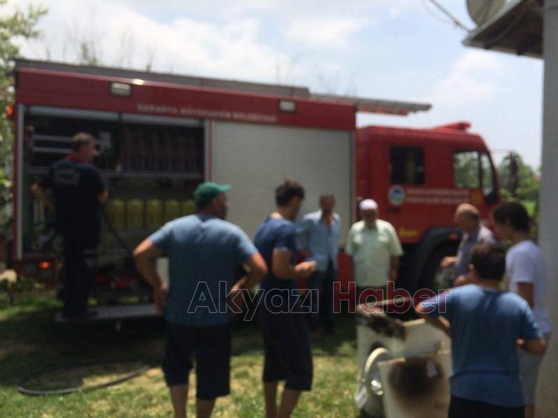 Çamaşır Makinası Alev Aldı