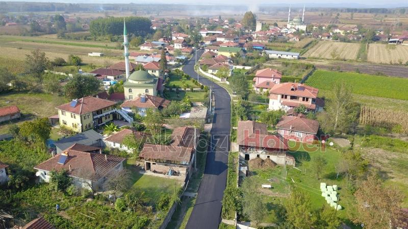 Çatalköprüde Sıcak Asfalt Serimi Sürüyor