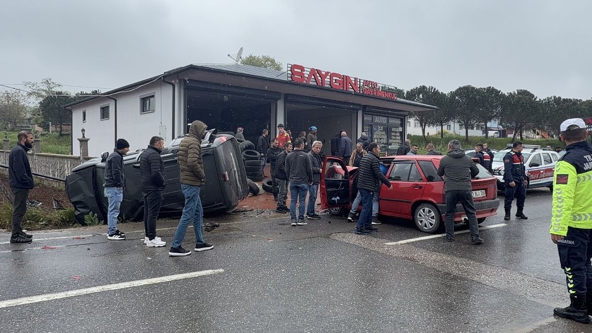 Cebeci Kefken yolunda feci kaza
