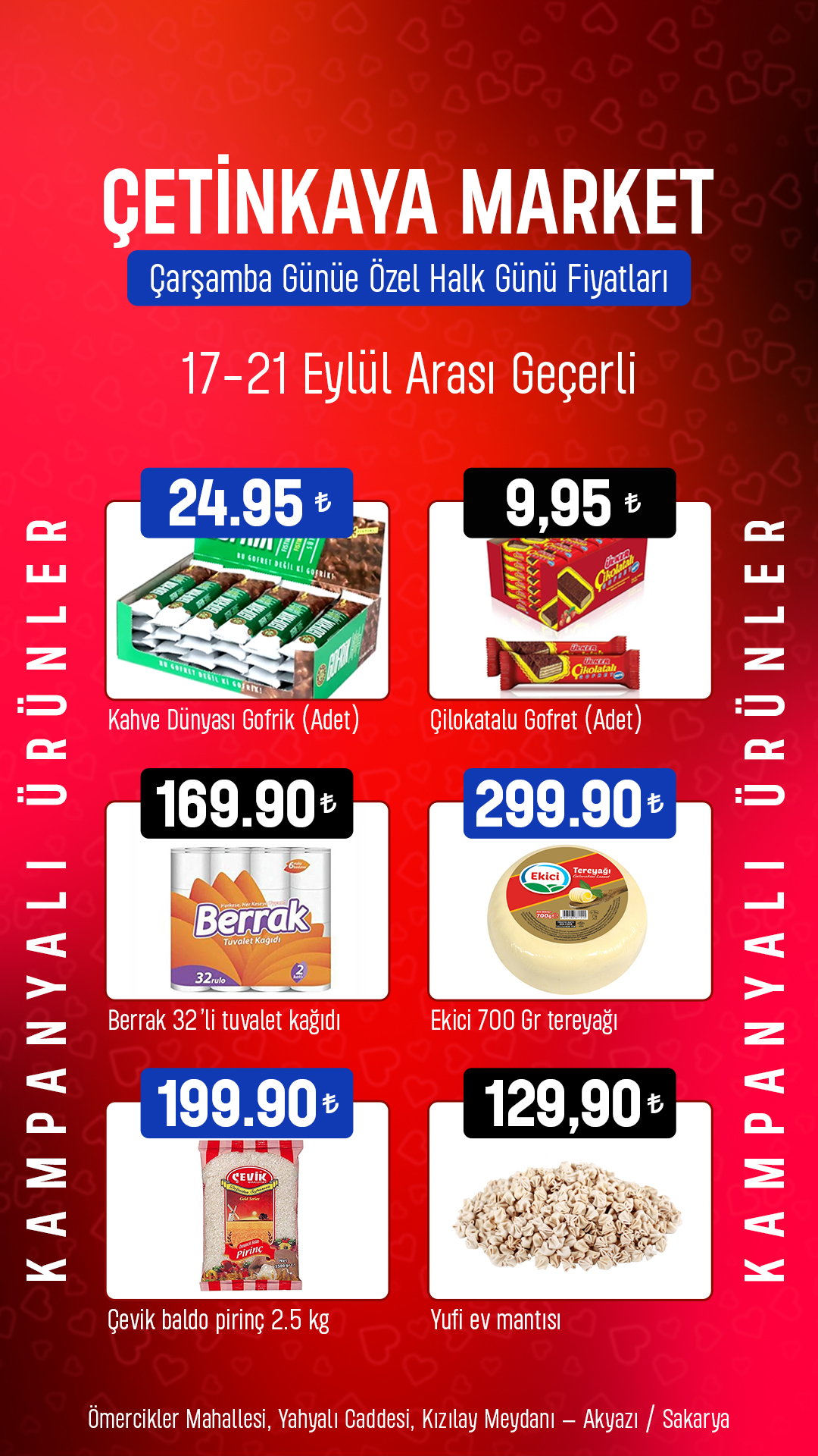 Çetinkaya Alışveriş Merkezi’nde Bu Çarşamba Halk Günü Fırsatları!