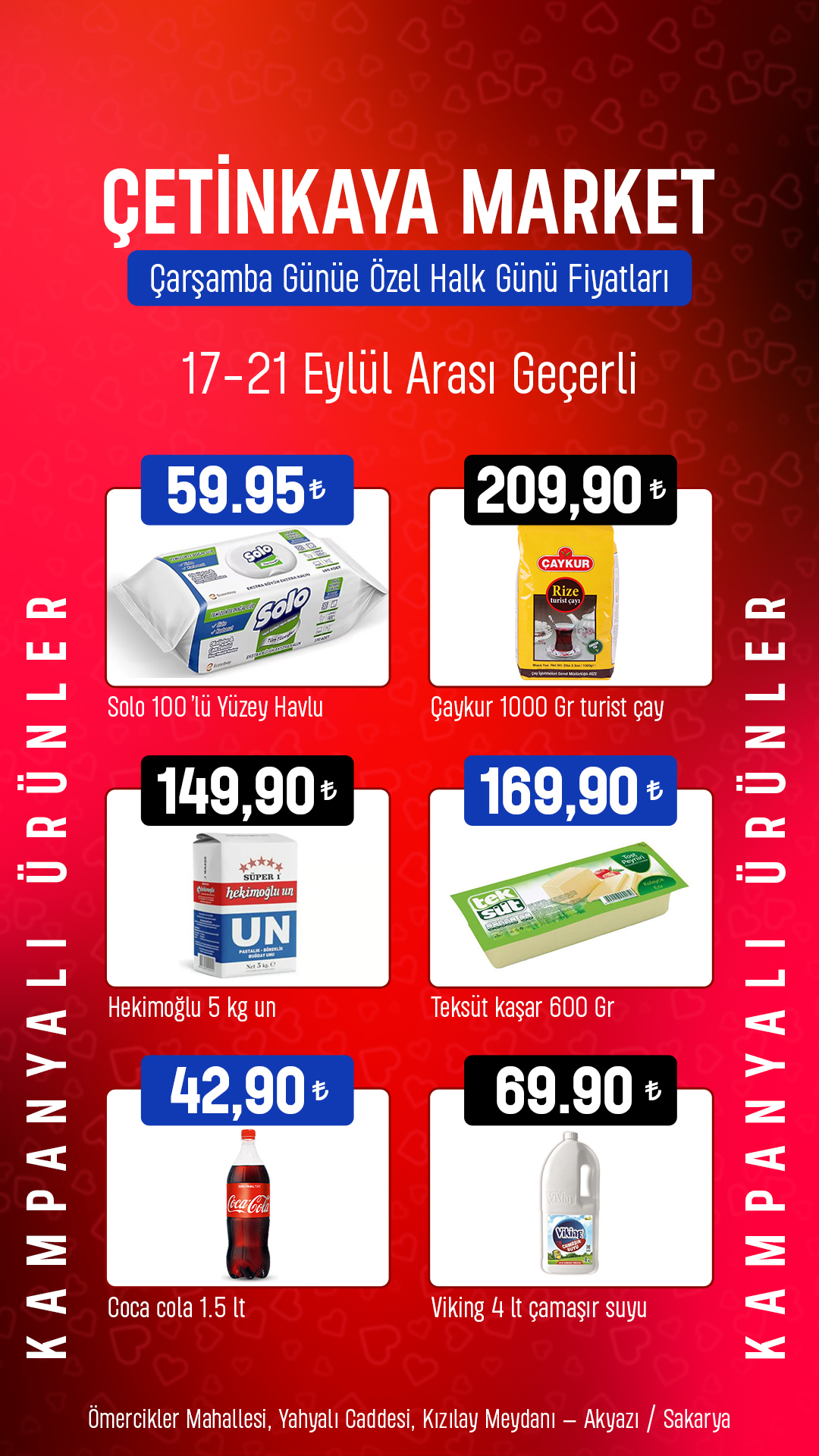 Çetinkaya Alışveriş Merkezi’nde Bu Çarşamba Halk Günü Fırsatları!