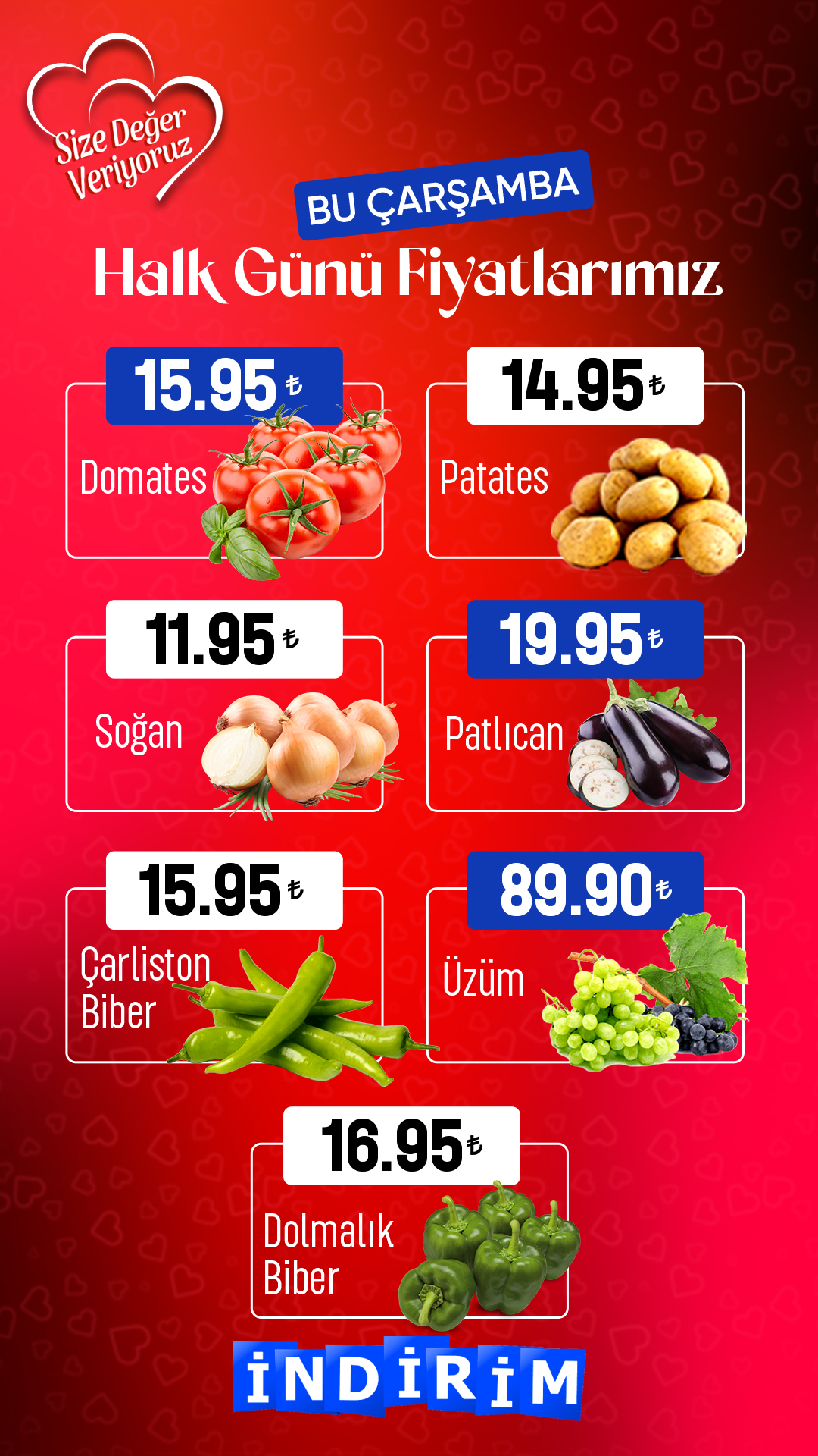 Çetinkaya Market Akyazı'dan Bu Haftaki Halk Günü İndirimleri!