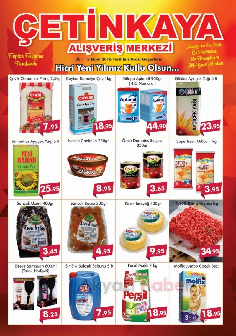 Çetinkaya Marketten Her Zaman Hesaplı Alışveriş