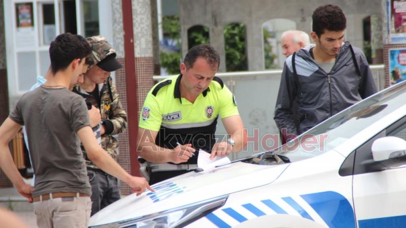 Çevreye Rahatsızlık Veren Motosiklet Sürücüsüne Ceza Kesildi