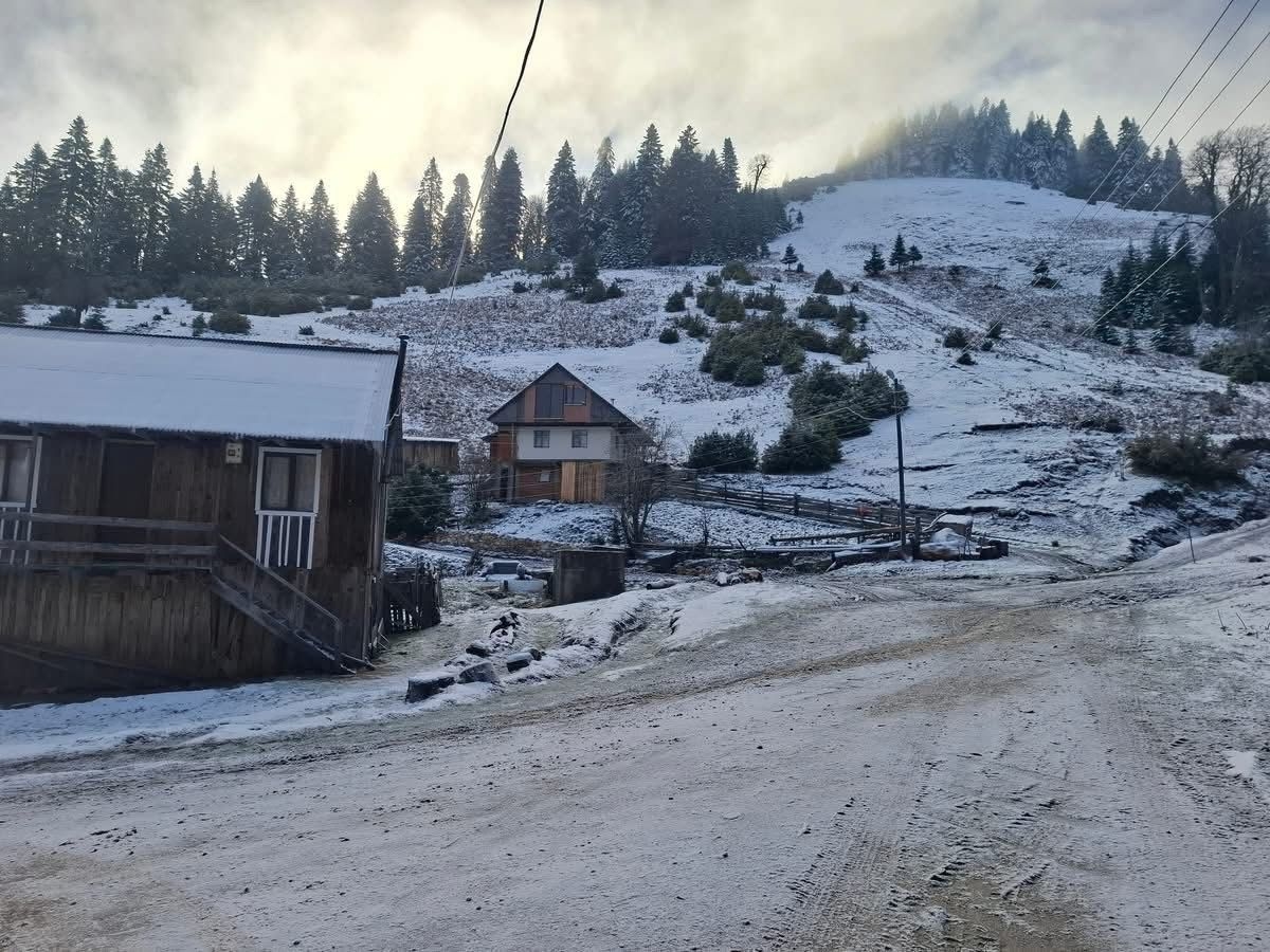 Çiğdem Yaylası'ndan kar manzarası