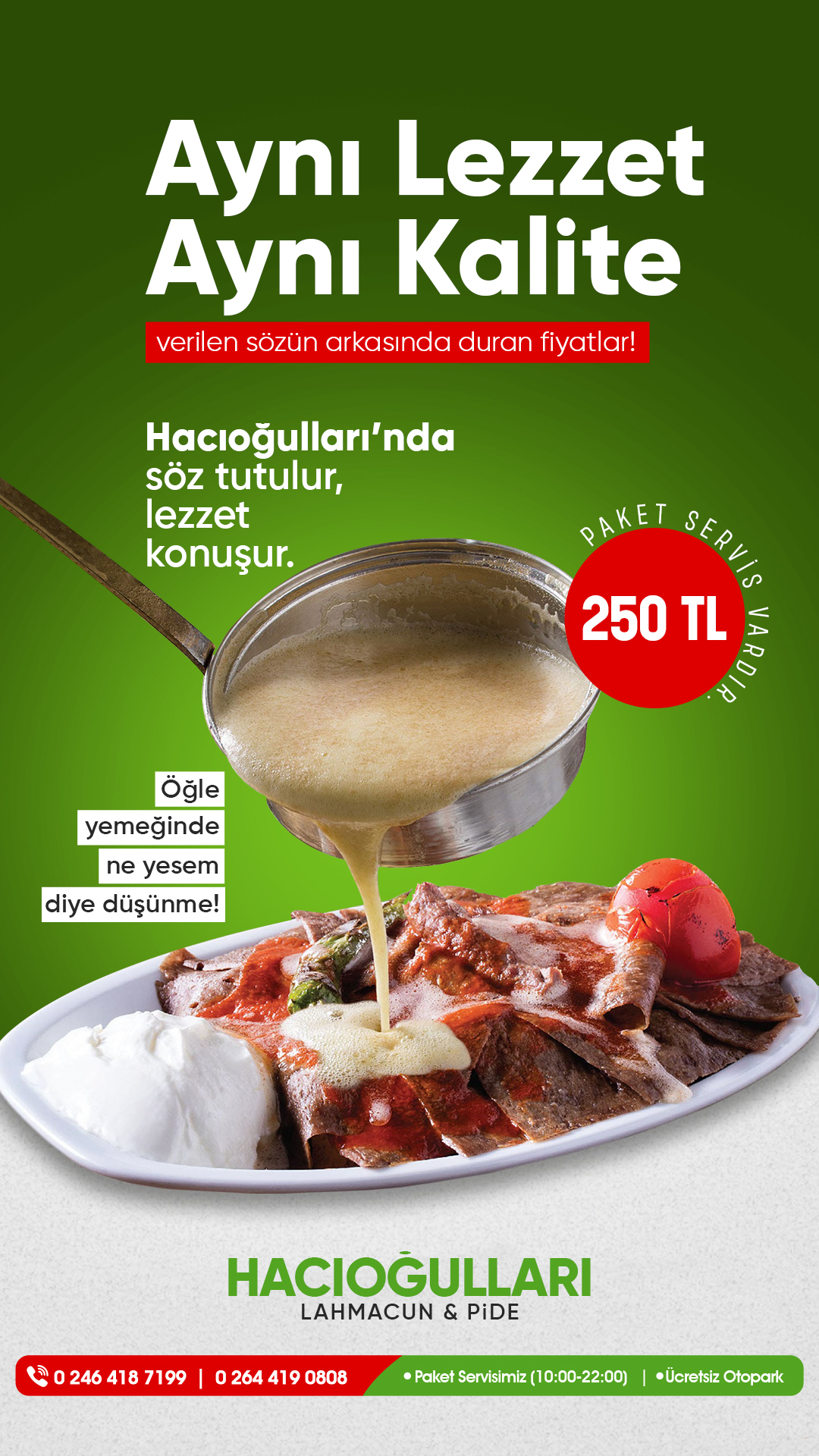 Çocuklara Özel Ücretsiz Hamburger Kampanyası Hacıoğulları Akyazı'da!