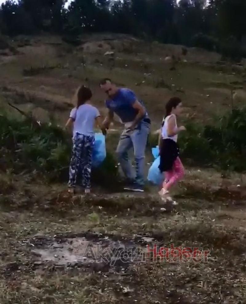 Çöp yuvasına dönen yaylada takdir toplayan davranış