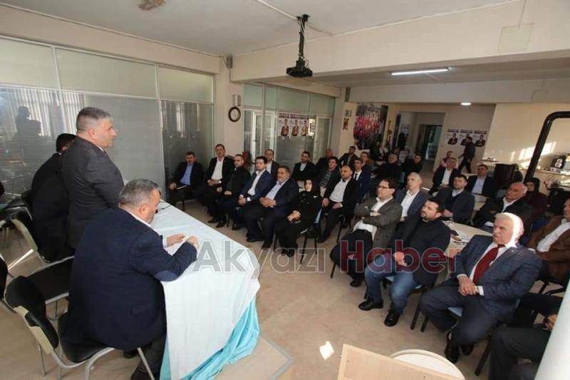 Cumhur İttifakı adayları Akyazıda istişare toplantısı yaptı