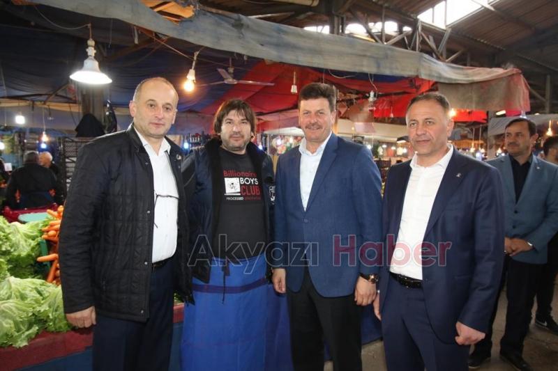 Cumhur İttifakı Adayları Pazar Yeri Esnafıyla Buluştu