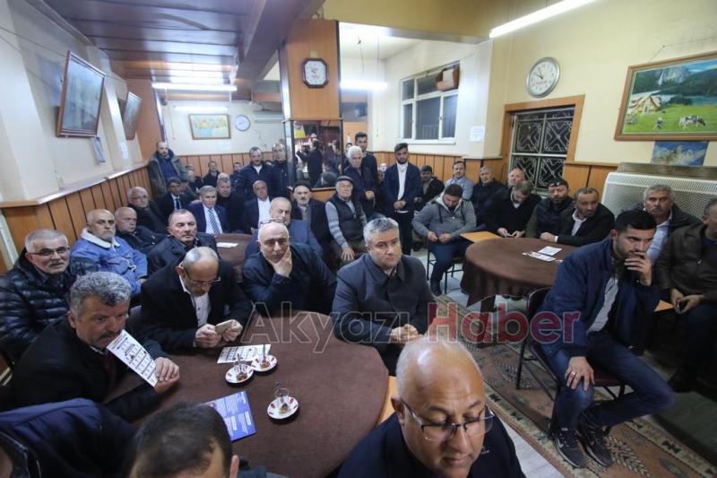 Cumhur İttifakı Adayları Yeni Camide kahvehane ziyareti yaptılar