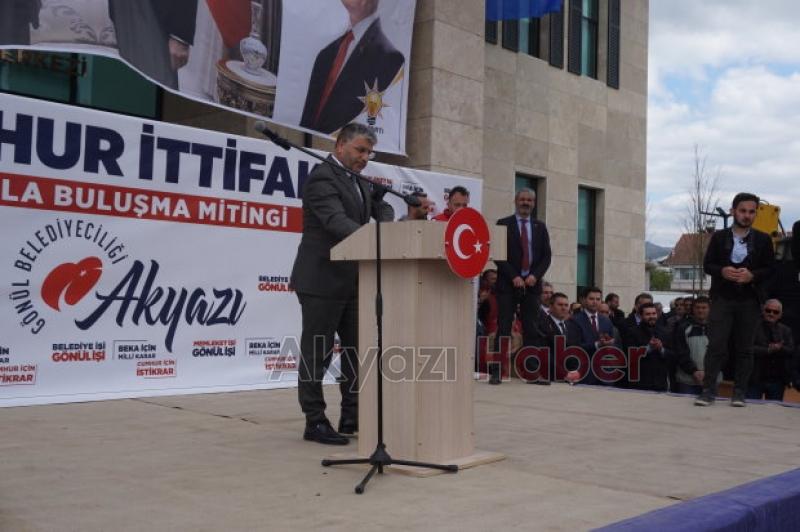 Cumhur İttifakı Akyazıda Halkla Buluşma Mitingi düzenledi