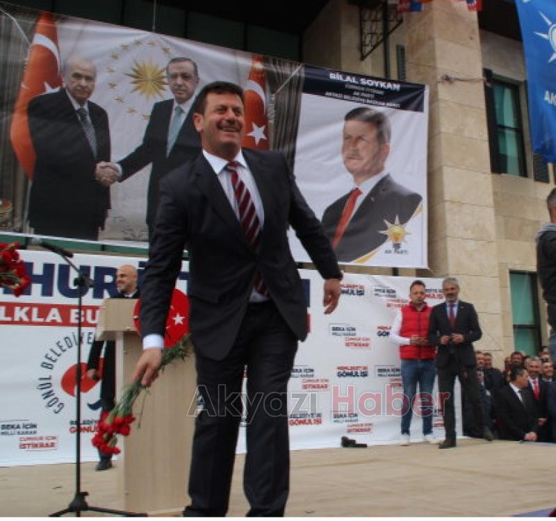 Cumhur İttifakı Akyazıda Halkla Buluşma Mitingi düzenledi