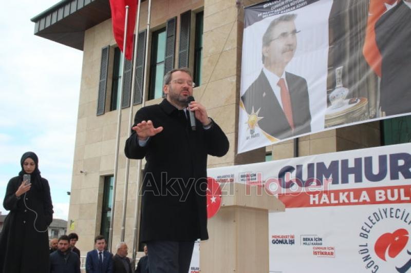 Cumhur İttifakı Akyazıda Halkla Buluşma Mitingi düzenledi