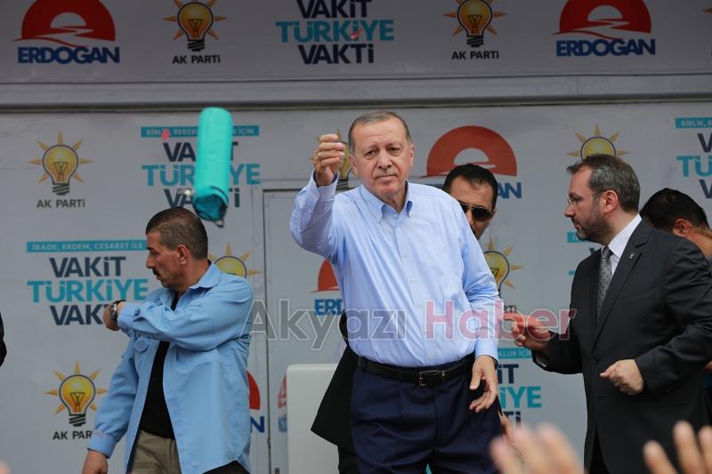 Cumhurbaşkanı Recep Tayyip Erdoğan'ın Sakarya Mitingi