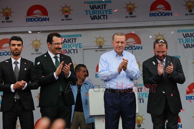 Cumhurbaşkanı Recep Tayyip Erdoğan'ın Sakarya Mitingi