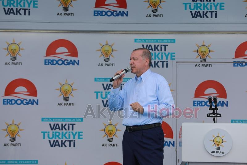 Cumhurbaşkanı Recep Tayyip Erdoğan'ın Sakarya Mitingi