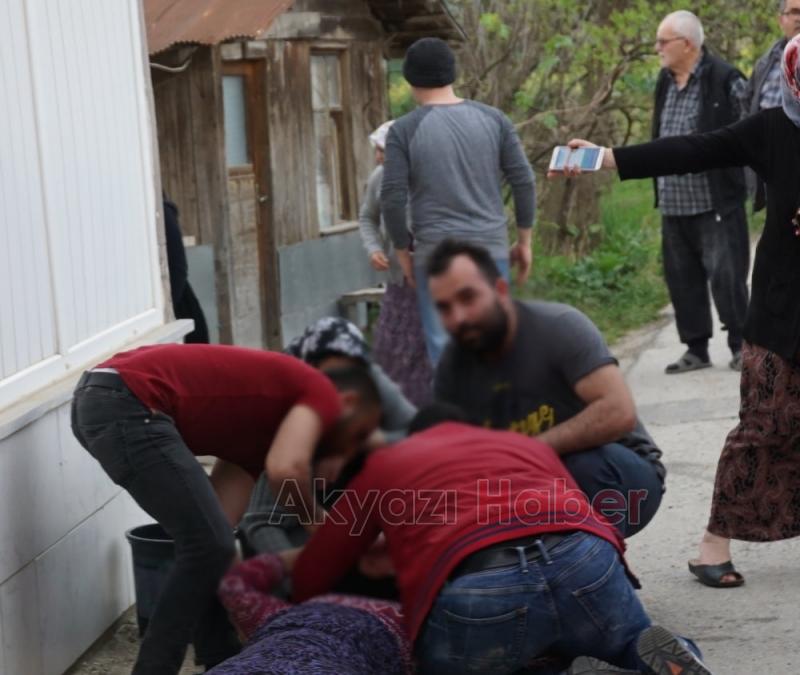 Yangını gören ev sahibi bayıldı