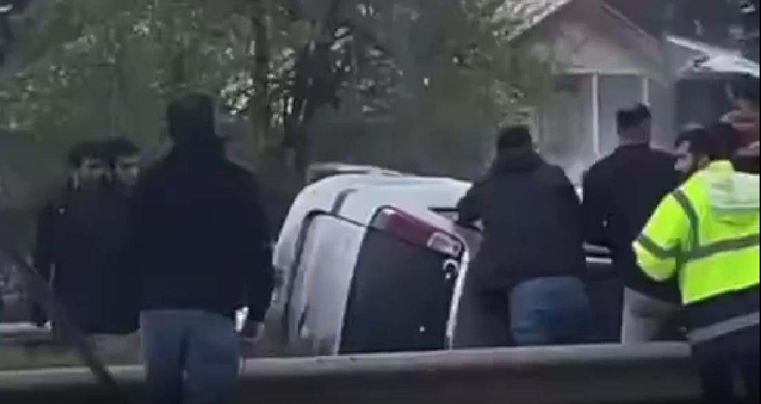 D-100'de panik anları; Yardıma koştular