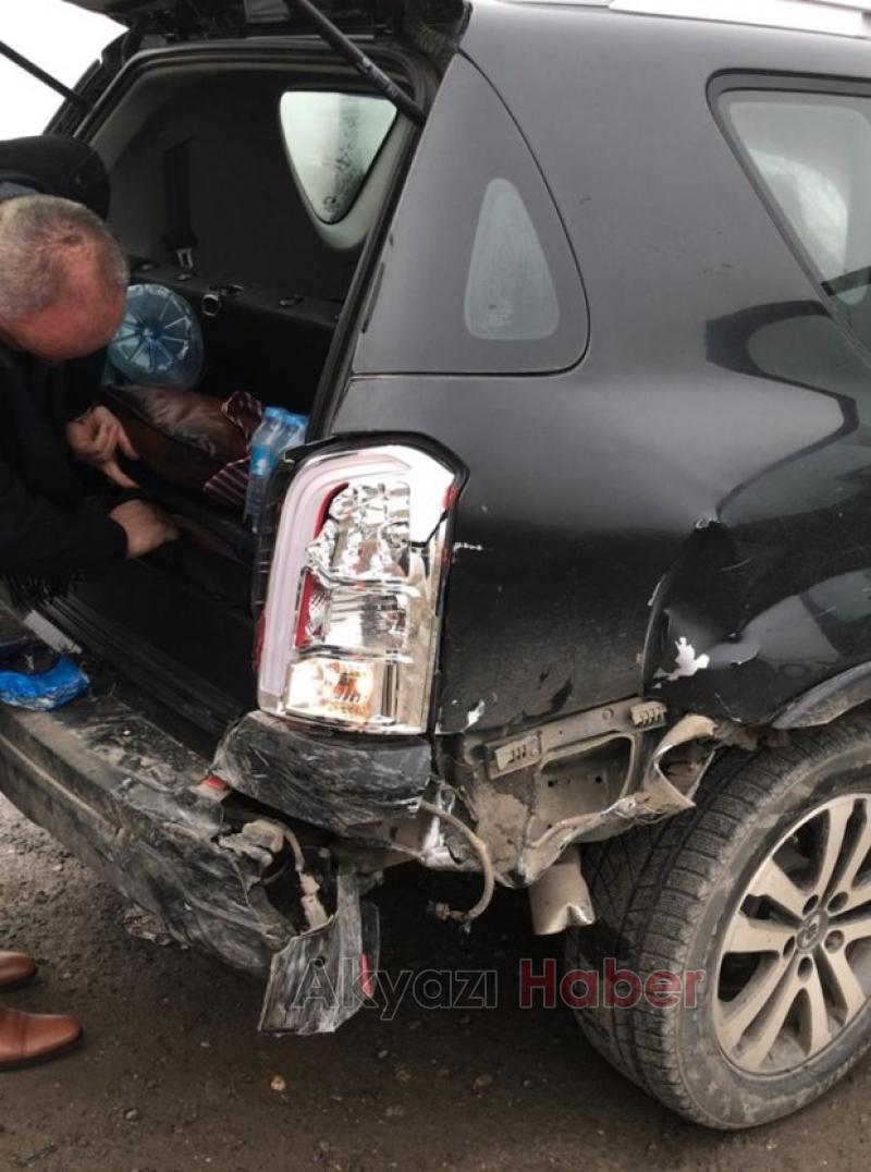 D 100 de sis nedeniyle Zincirleme kaza