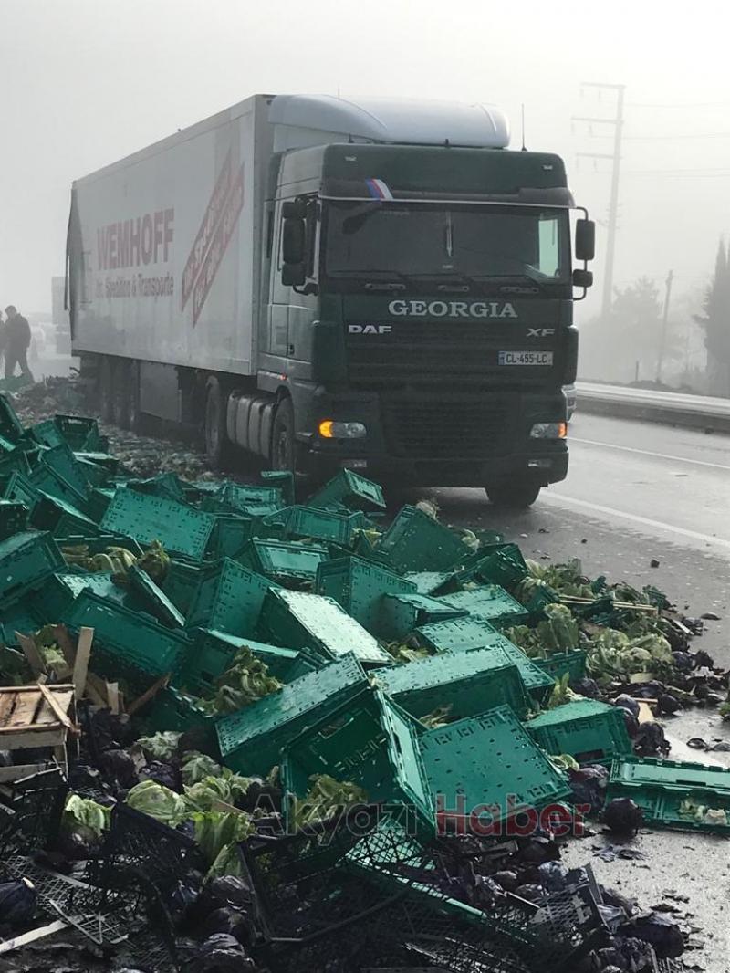 D 100 sabah saatleri Karayolu sebze bahçesine döndü