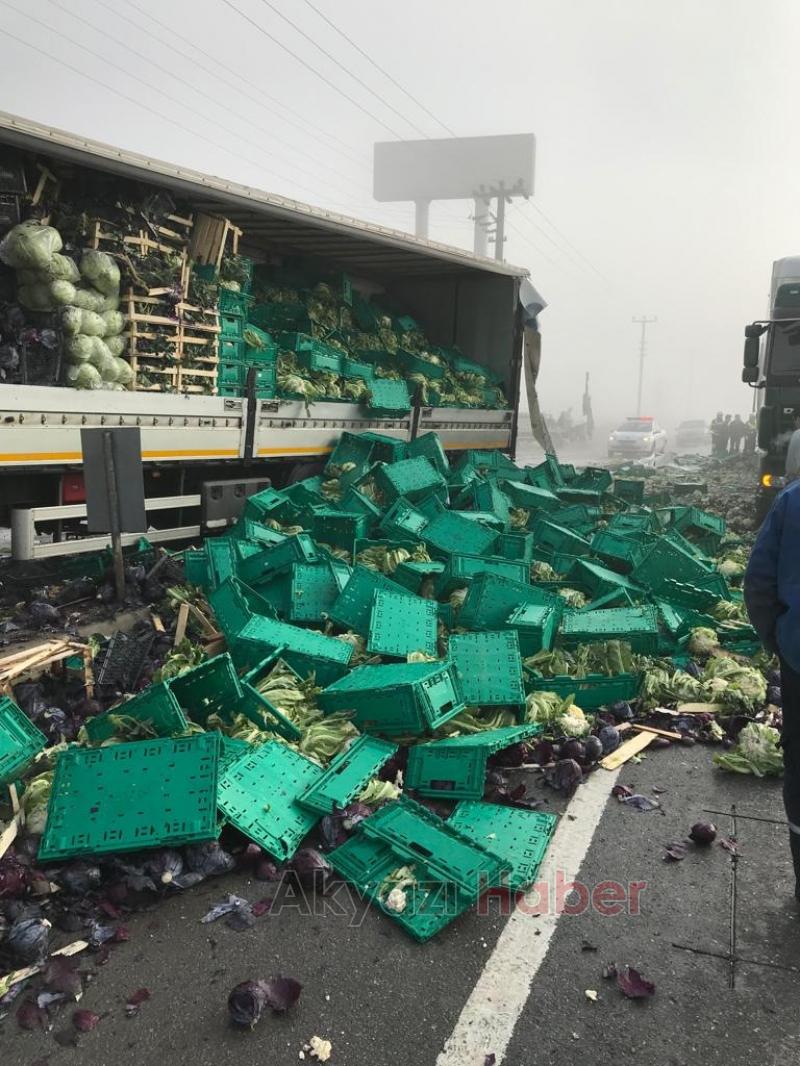 D 100 sabah saatleri Karayolu sebze bahçesine döndü