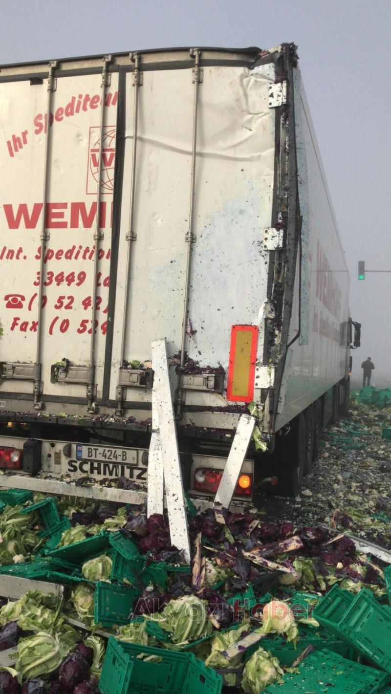 D 100 sabah saatleri Karayolu sebze bahçesine döndü