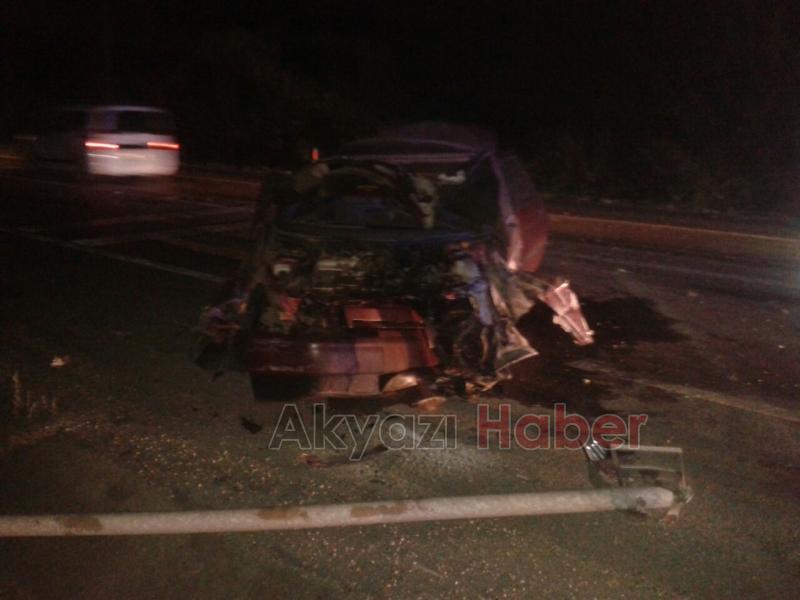 D100 Karayolunda Trafik Kazası 