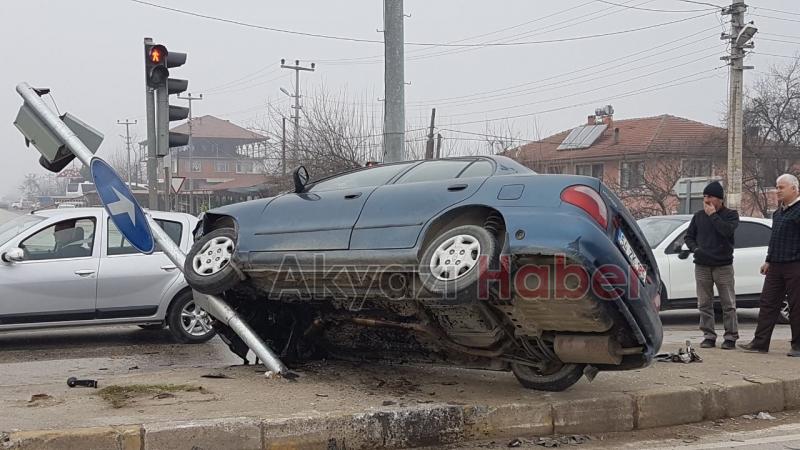 D100 Ormanköy Işıklarında Kaza 