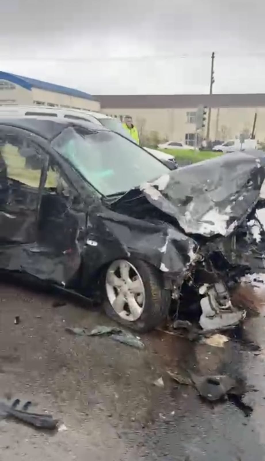 D100 üzerinde feci kaza