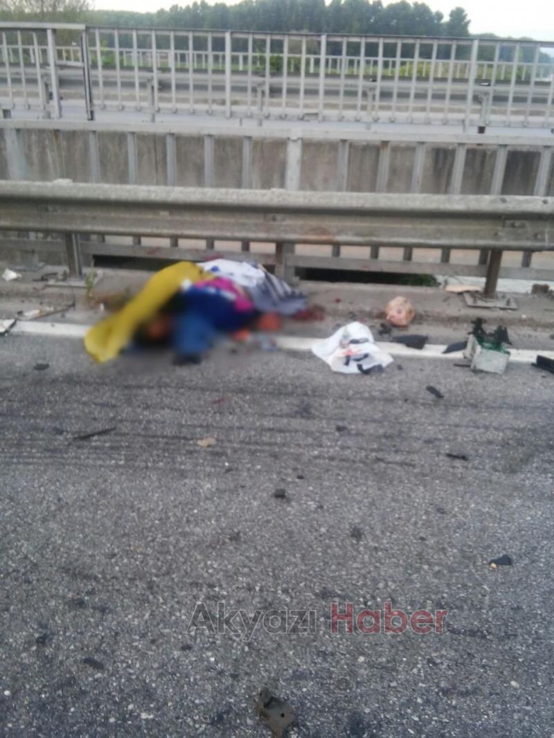 D-100'de Feci Kaza 1 Ölü