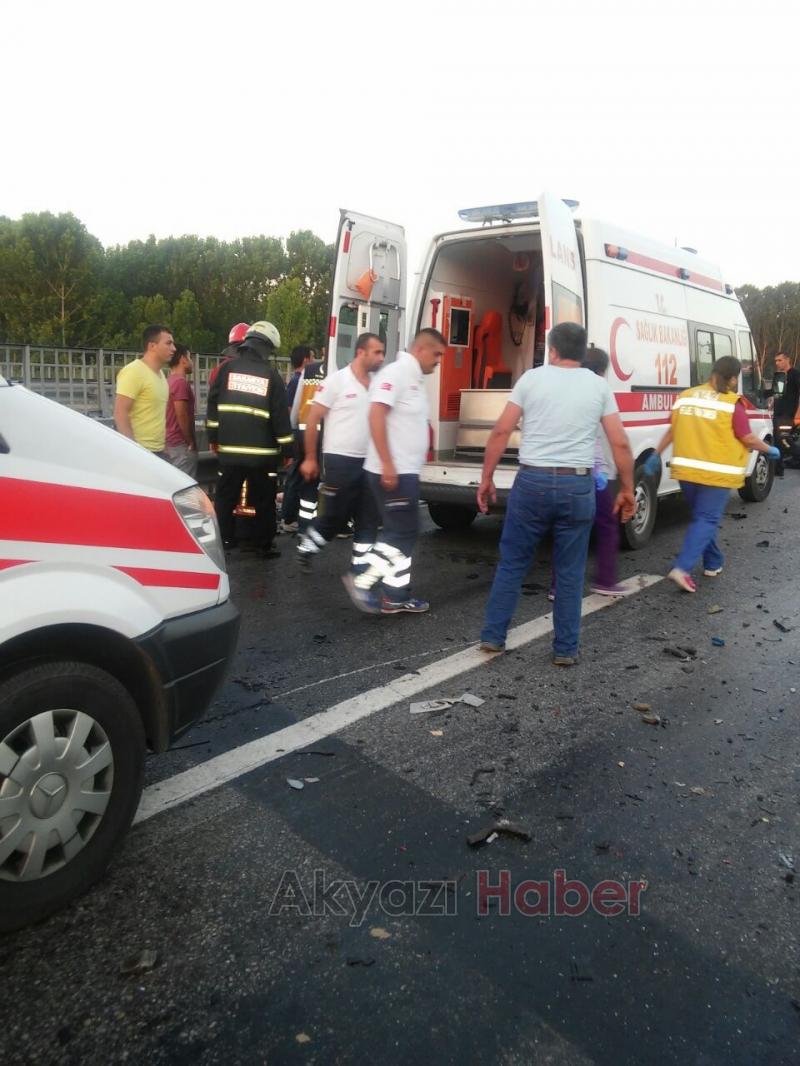 D-100'de Feci Kaza 1 Ölü