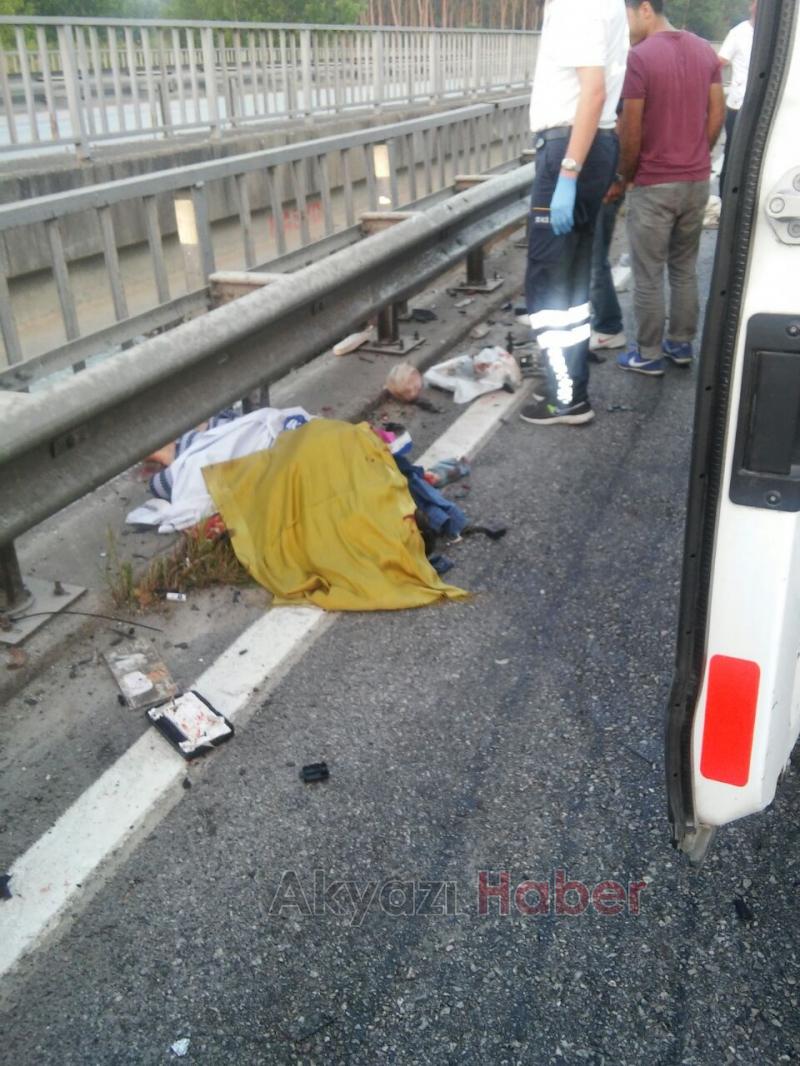 D-100'de Feci Kaza 1 Ölü