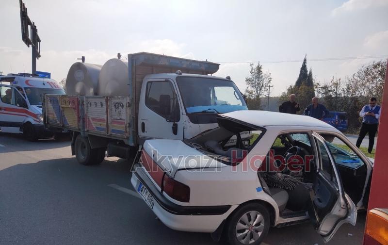 D140 Akyazı Gişelerinde Sıkışmalı Trafik Kazası