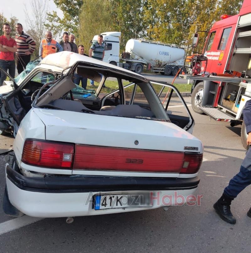 D140 Akyazı Gişelerinde Sıkışmalı Trafik Kazası