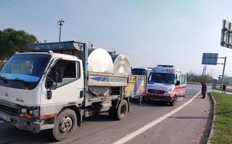 D140 Akyazı Gişelerinde Sıkışmalı Trafik Kazası