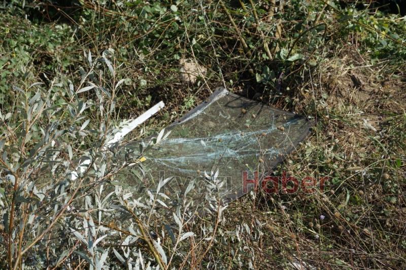 D140 da Direksiyon hakimiyetini kaybetti şarampole uçtu