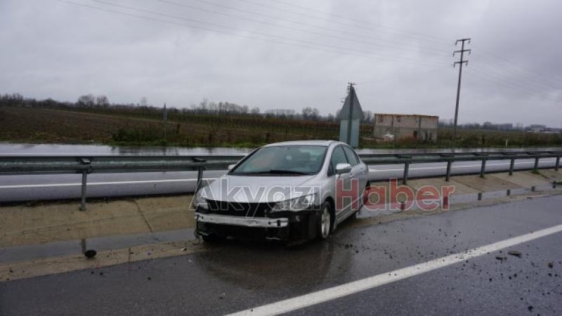 D140 Karayolunda trafik kazası 1 yaralı