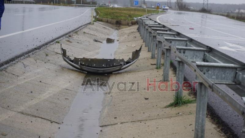 D140 Karayolunda trafik kazası 1 yaralı
