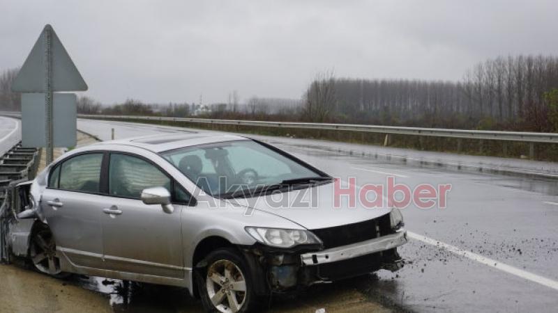 D140 Karayolunda trafik kazası 1 yaralı