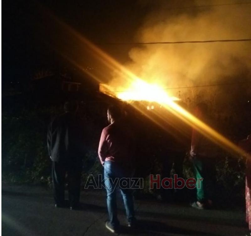 Dedeler Mahallesinde Atölye Yangını