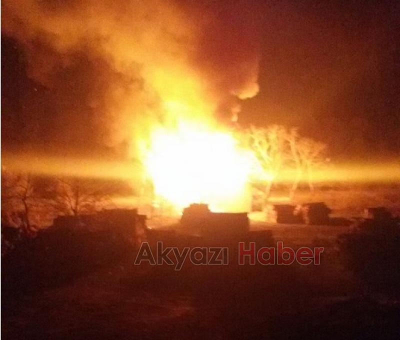 Dedeler Mahallesinde Atölye Yangını