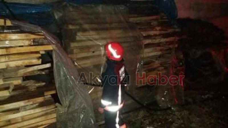 Dedeler Mahallesinde Atölye Yangını