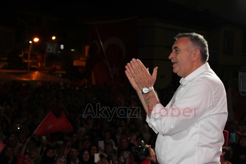 Demokrasi Nöbetinin 10.Günü Akyazıda Coşkuyla Devam Etti