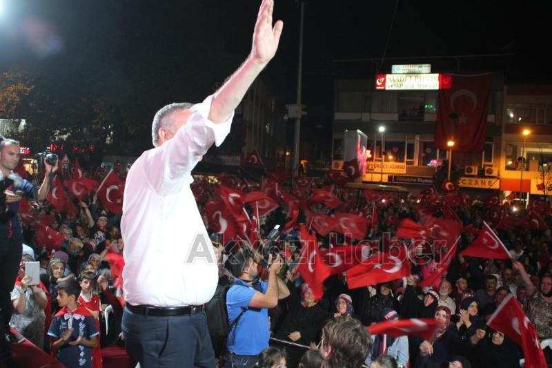 Demokrasi Nöbetinin 10.Günü Akyazıda Coşkuyla Devam Etti