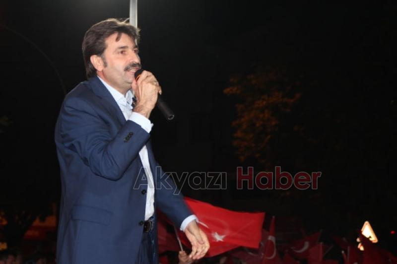 Demokrasi Nöbetinin 10.Günü Akyazıda Coşkuyla Devam Etti